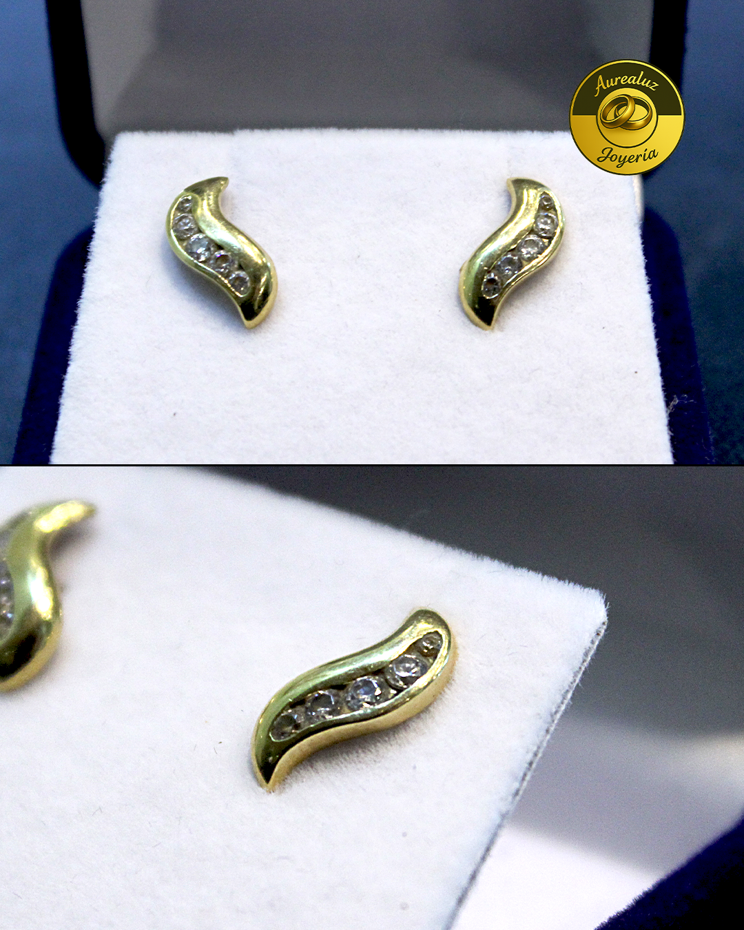 Aros oro amarillo 18k